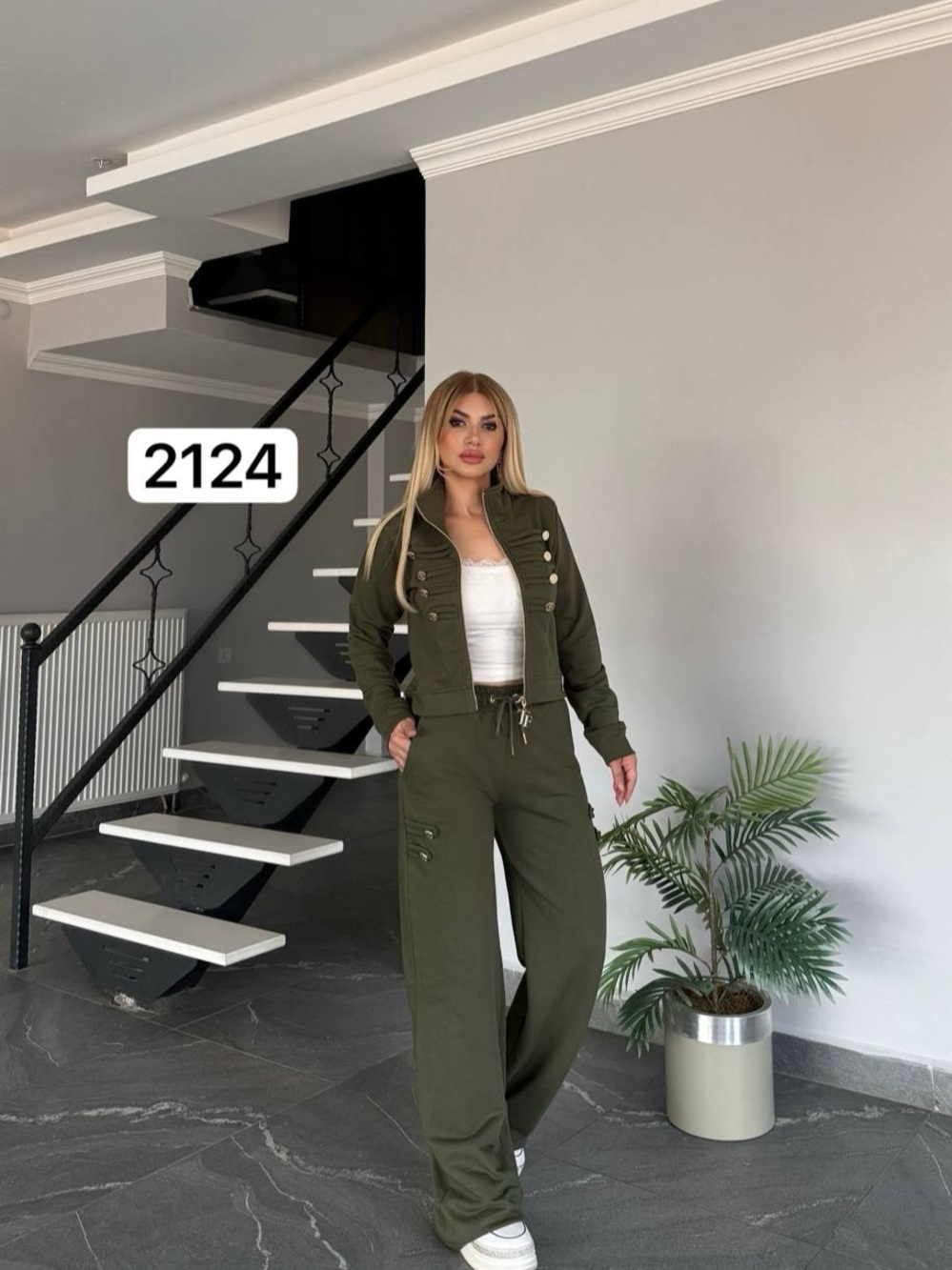 Women's Green Utility Jumpsuit Like New